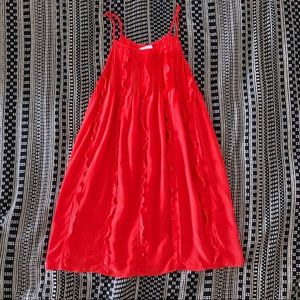 Moving Sale! Joie Red Silk Spaghetti Strap Dress S